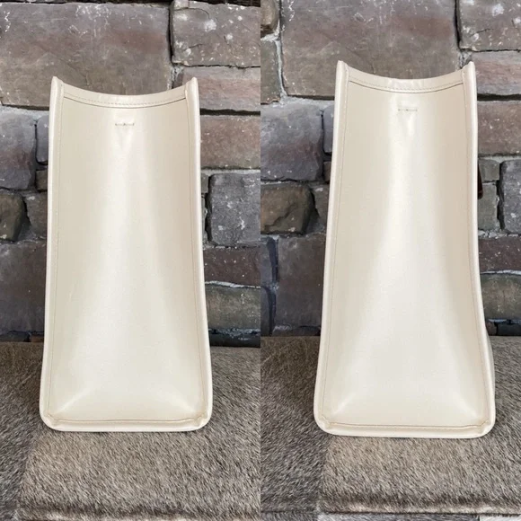 FENDI Sunshine Medium White Leather Shopper - Picture 11 of 16